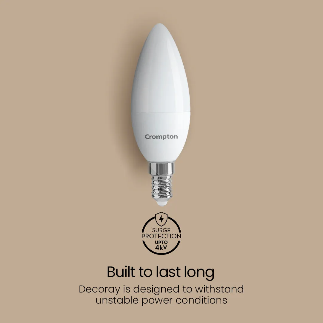 4.5W Clear E27 Candle Lamp