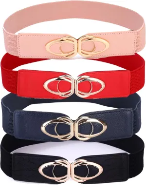 Beltox Womens Belts Elastic Stretch Cinch Plus Fashion Dress Belts for Ladies