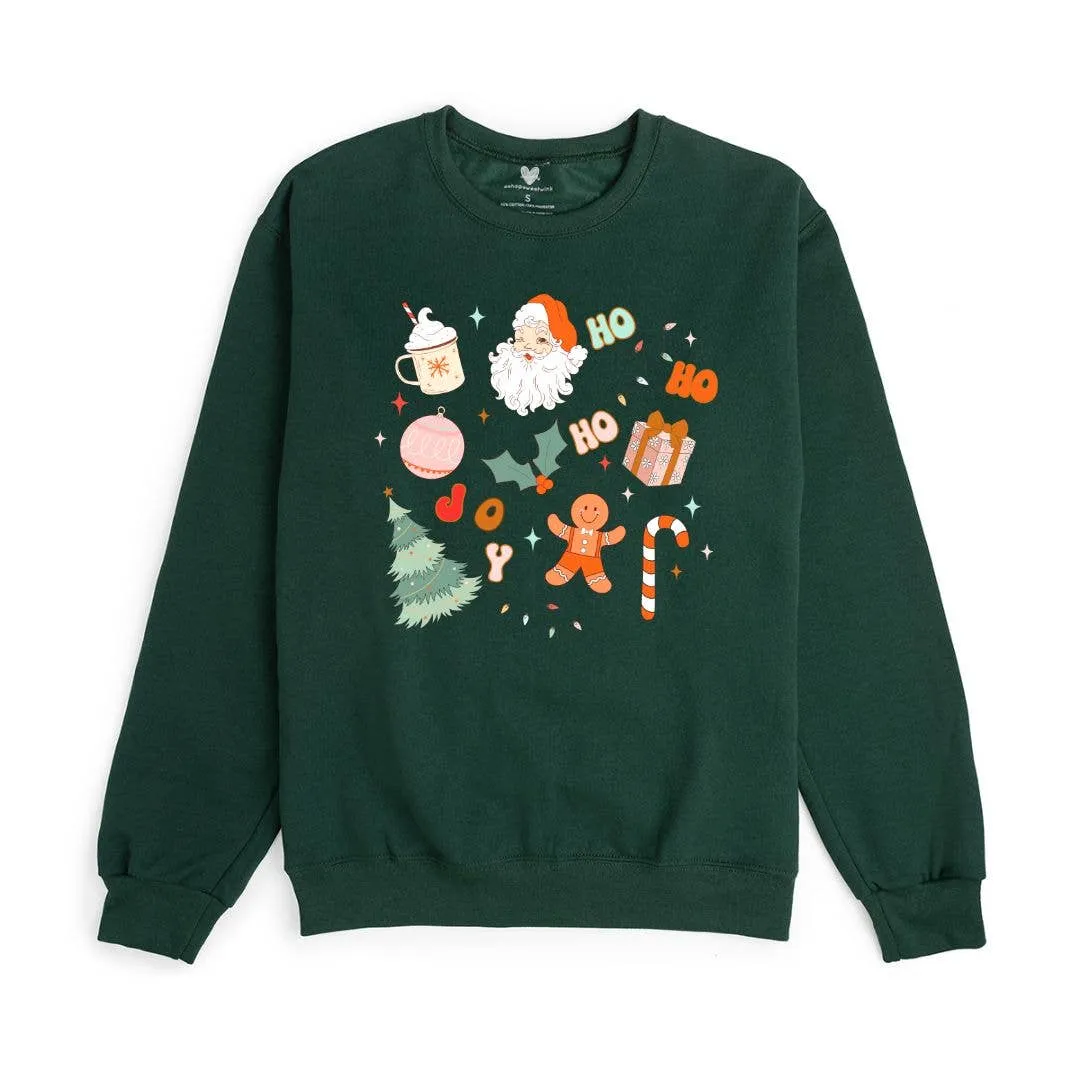 Christmas Doodle Sweatshirt - LAST XL & XXL