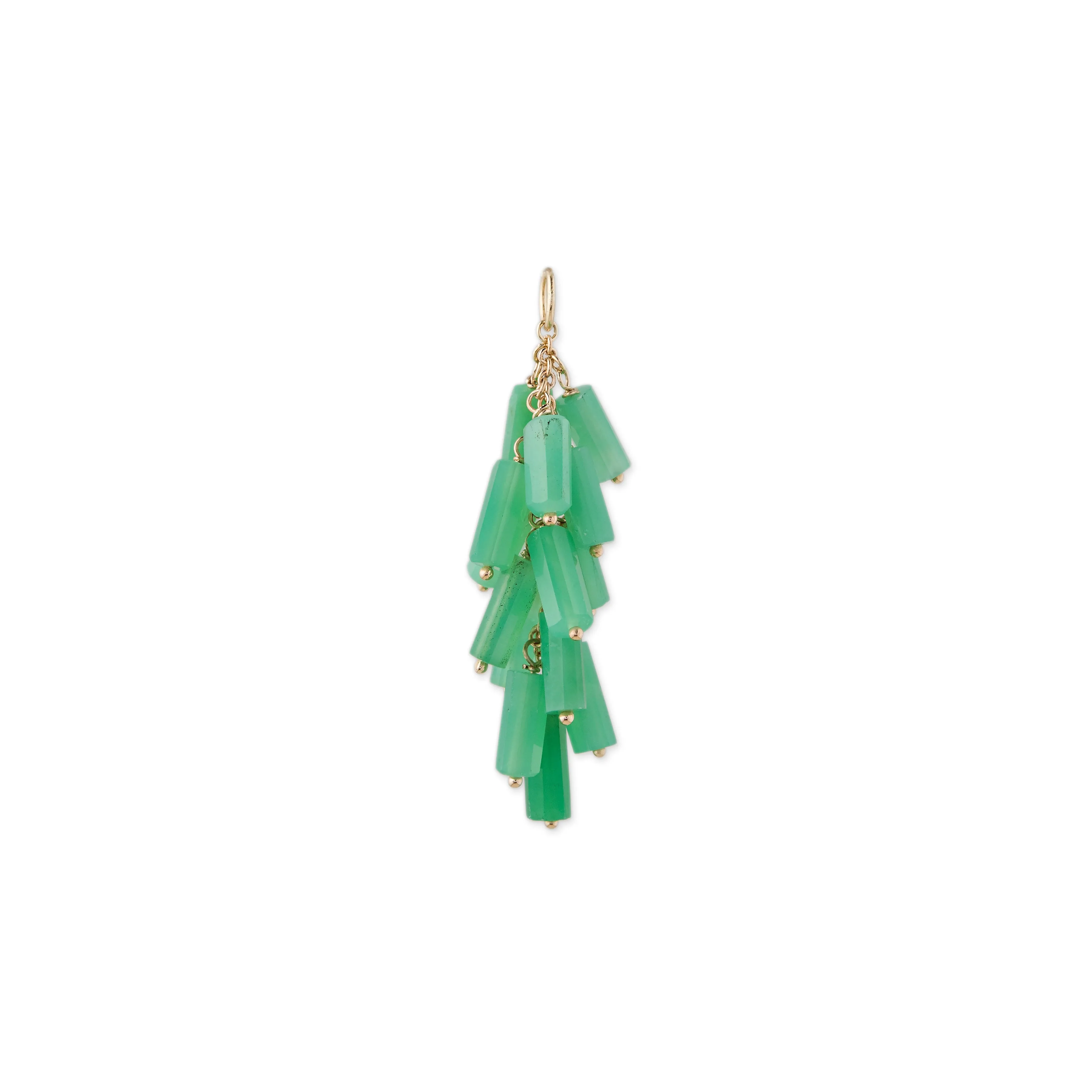 CHRYSOPRASE TUBE SHAKER CHARM