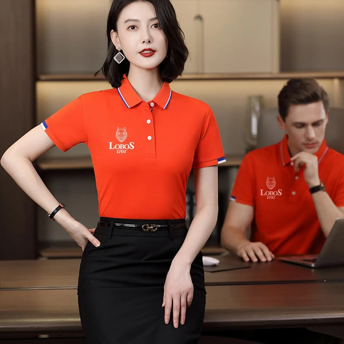 Custom Polo Shirts Design Your Own Personalized Golf Shirt with Logo/Text/Image for Men/Women