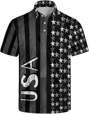 Golf Shirts for Men Funny Polo Short Sleeve Performance Moisture Wicking Quick Dry Mens Hawaiian Polo Shirt