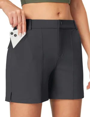 IUGA 5" Hiking Golf Shorts with Pockets Quick Dry Womens Cargo Shorts Casual Summer Short