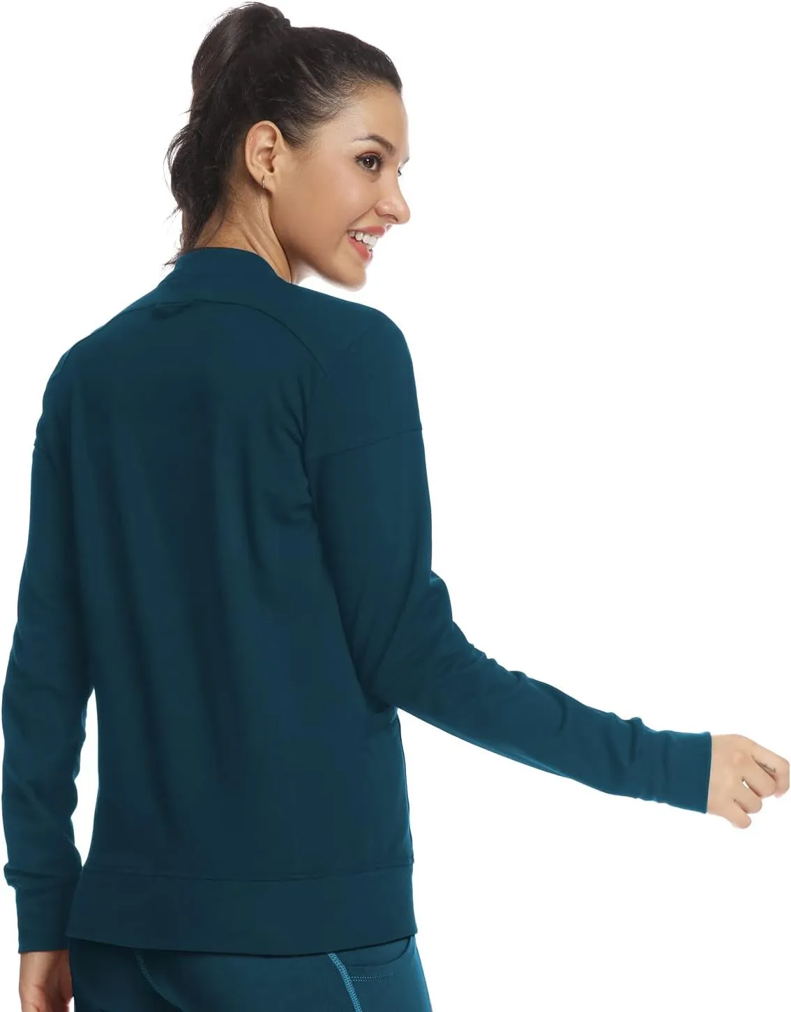 JEYONG Women's Zip Front Warm-Up Jacket