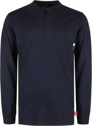 KONRECO FR Shirts for Men Flame Resistant/Fire Retardant CAT2 7oz Cotton Two Tone & Henley Shirt