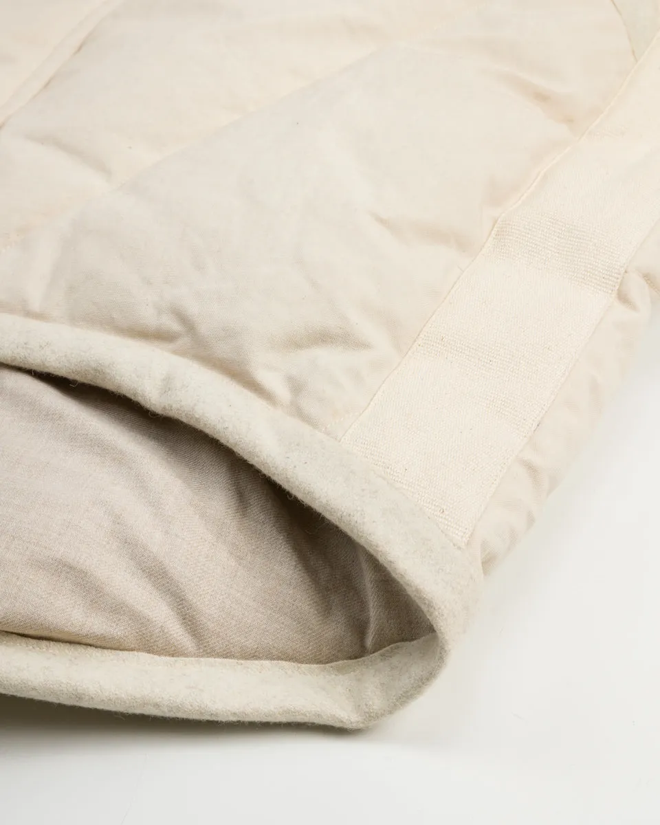 Lander Down Coat - Natural Halley Stevenson "Military Finish" Waxed Cotton