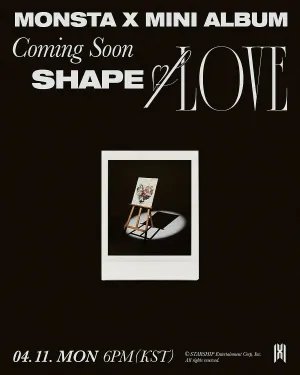 MONSTA X SHAPE OF LOVE Mini Kihno Album Incl. Air-Kit Title & Credit Card Post Card  24 Photo Card Member Photo Card STORE GIFT CARD SEALED