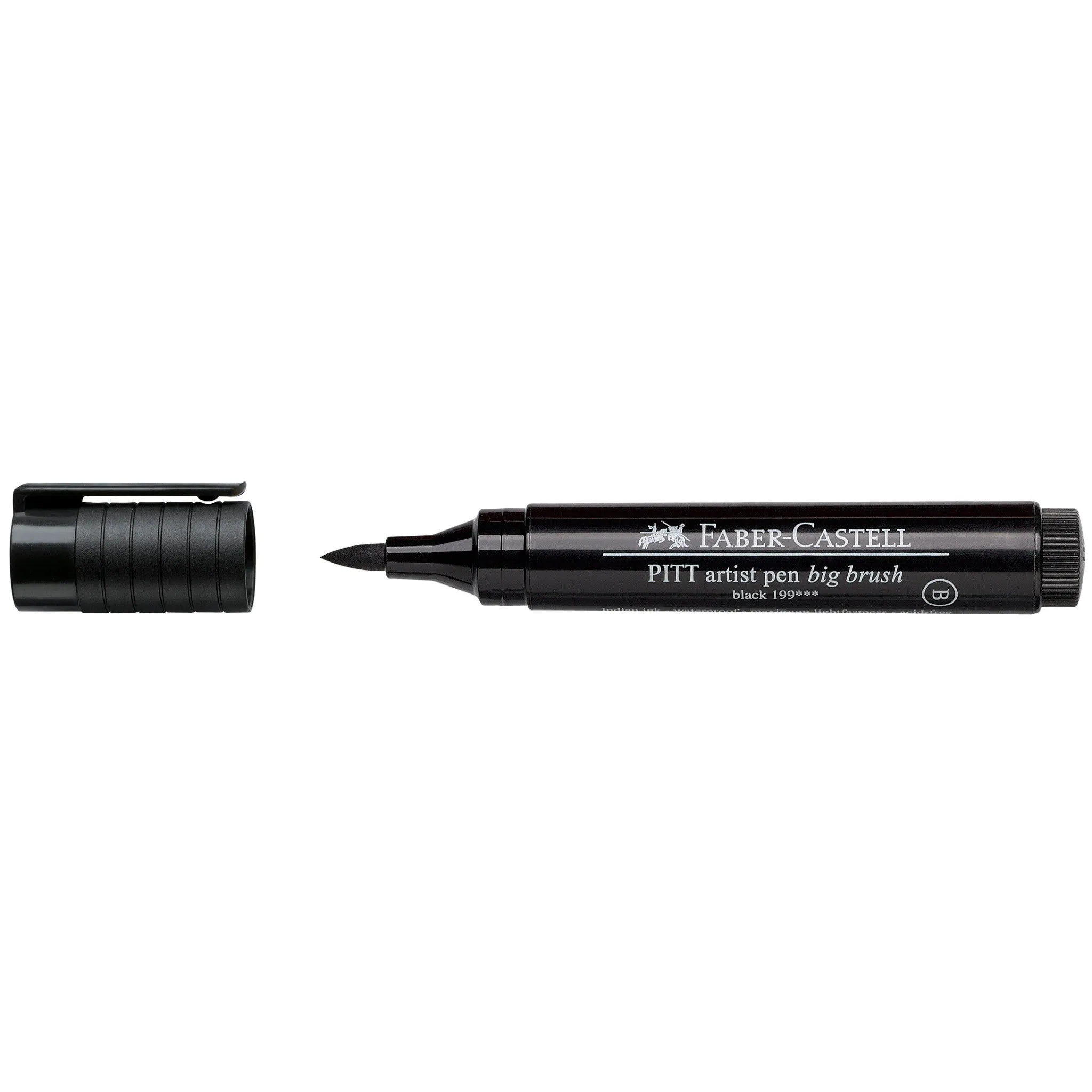 Pitt Artist Pen, Big Brush #199 Black - Box of 4 - #167699