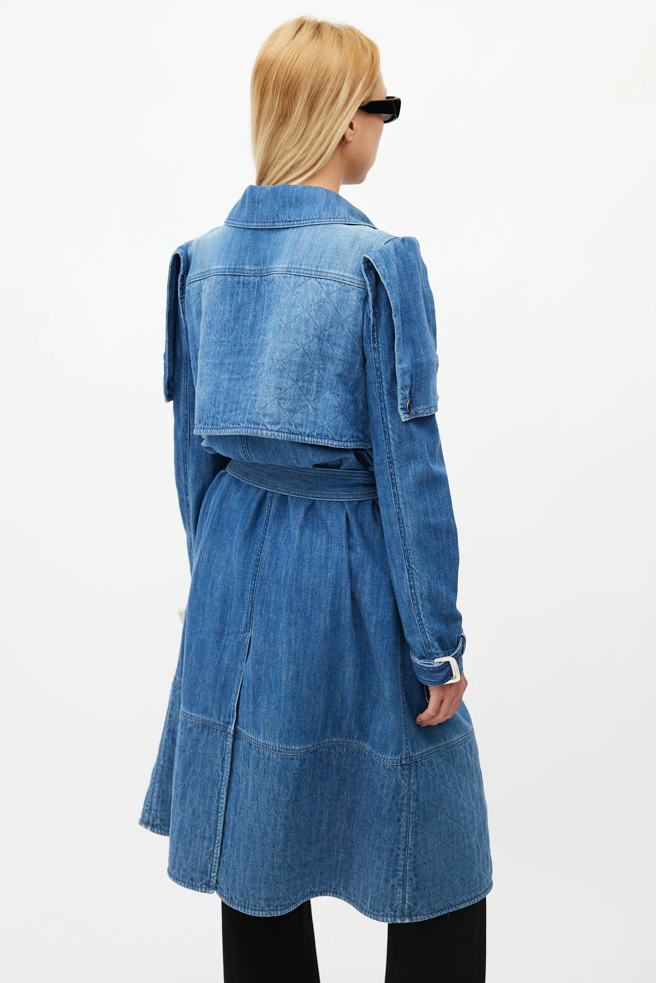SS 2008 Blue Denim Trench Coat