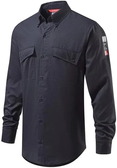 STRATA Inherent Arc Flash & Flame Protective Ultra Lightweight Button Shirt (CAT 2, 9.3cal/cm)