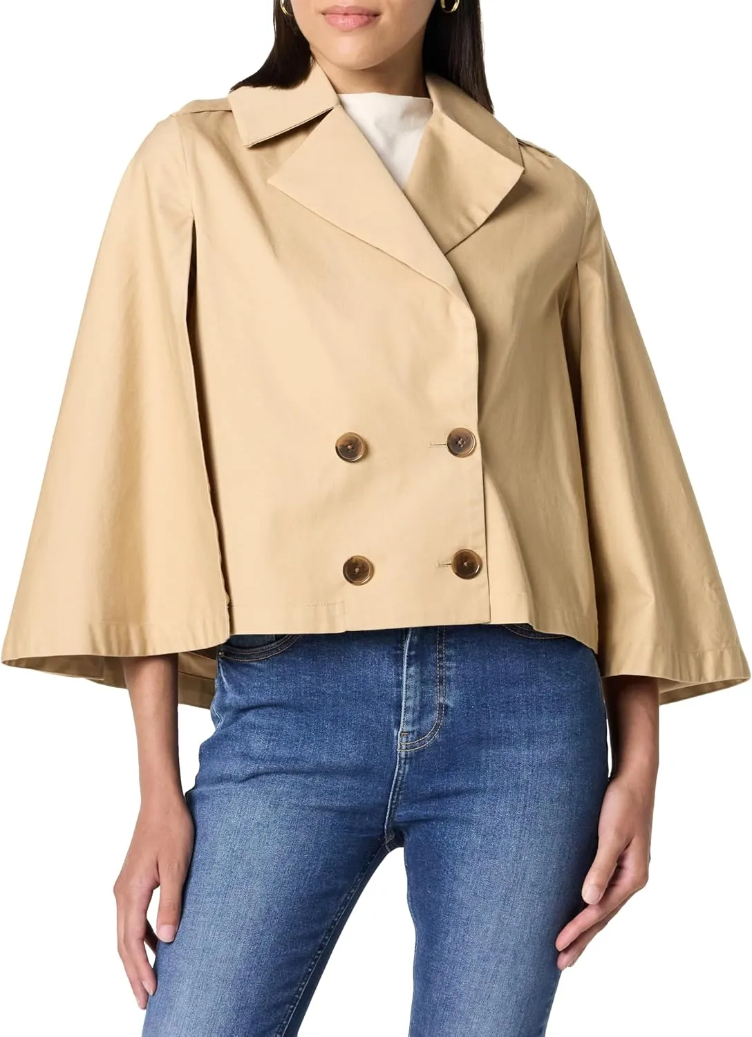 The Drop Women's Standard Hayes Cropped Trench