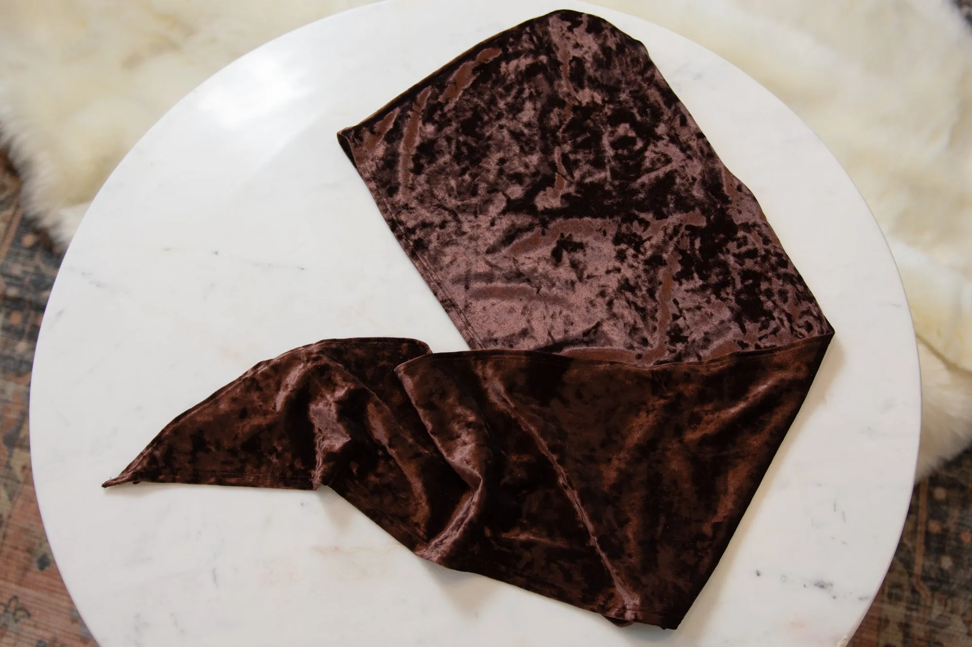 Velvet Luxe Hoodie - Garnet