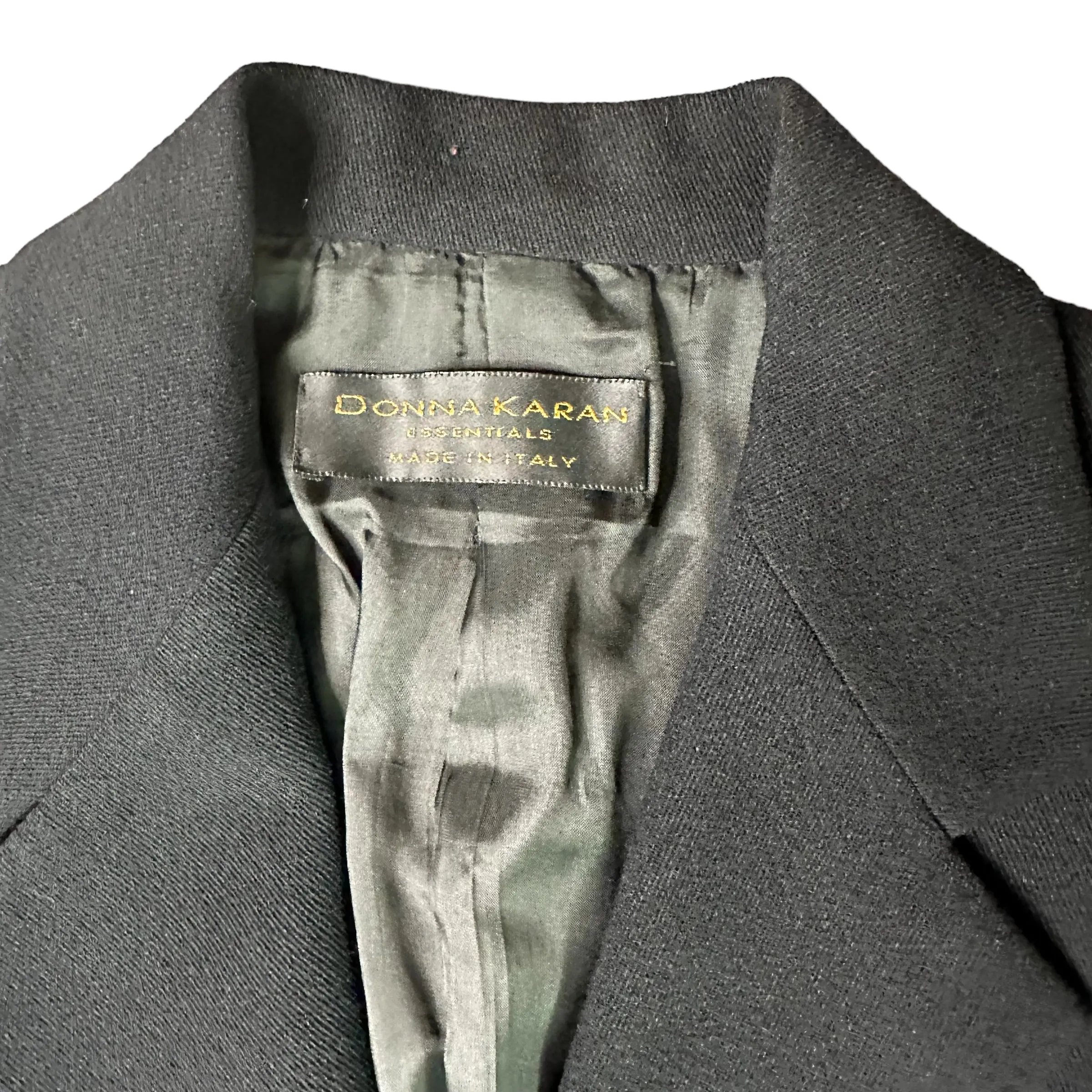 Vintage Black Wool Blazer - 4