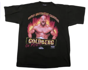 WCW GOLDBERG ON FIRE T-SHIRT LG